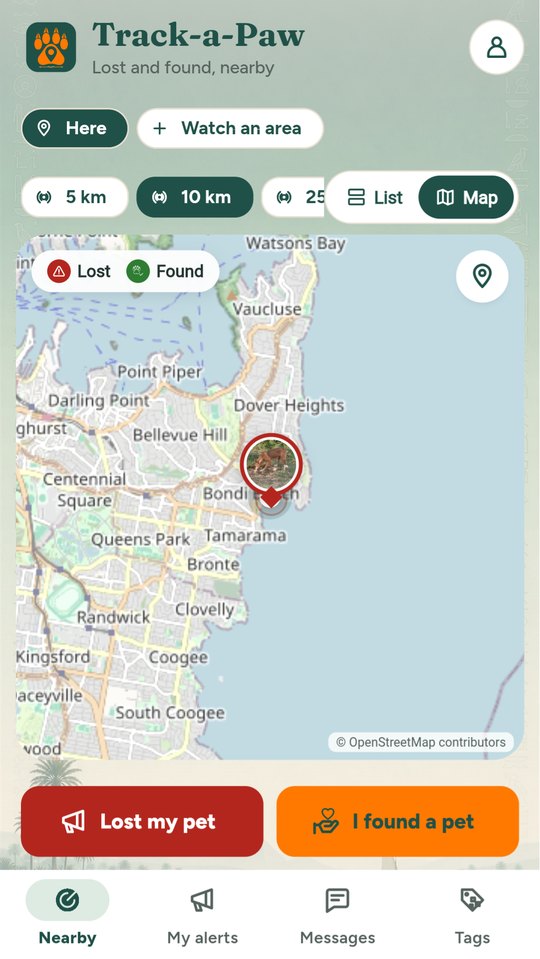 The live map