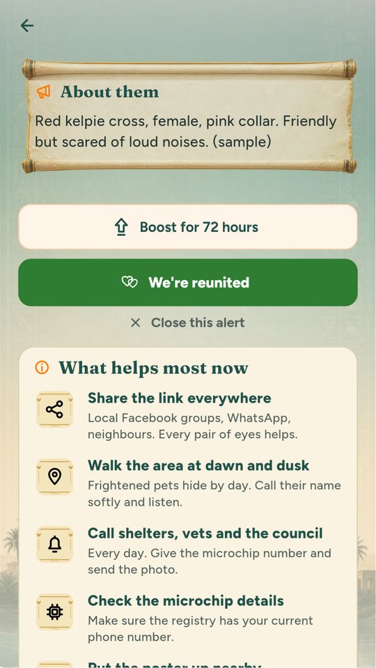 What helps most in the first days